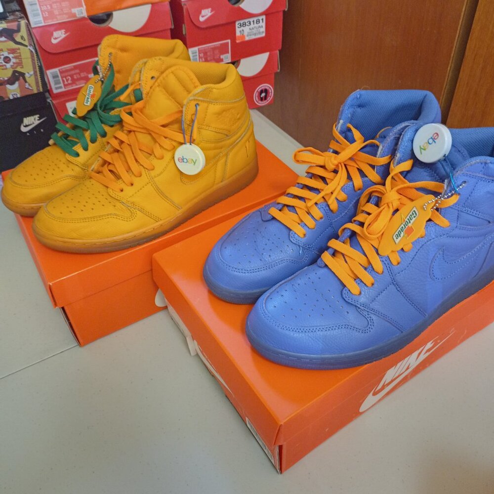 Nike Gatorade Air Jordan 1 Lot 4 Colors Mens 10.5 All Extras - Picture 4 of 12